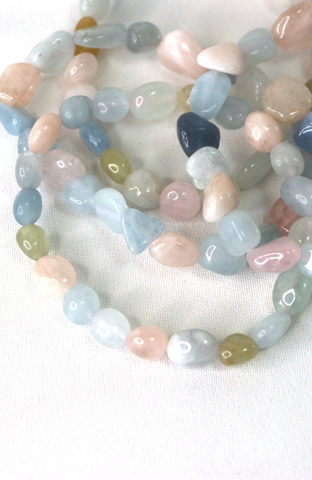 Morganite Nugget 8-10mm (High Grade) Bracelet 497